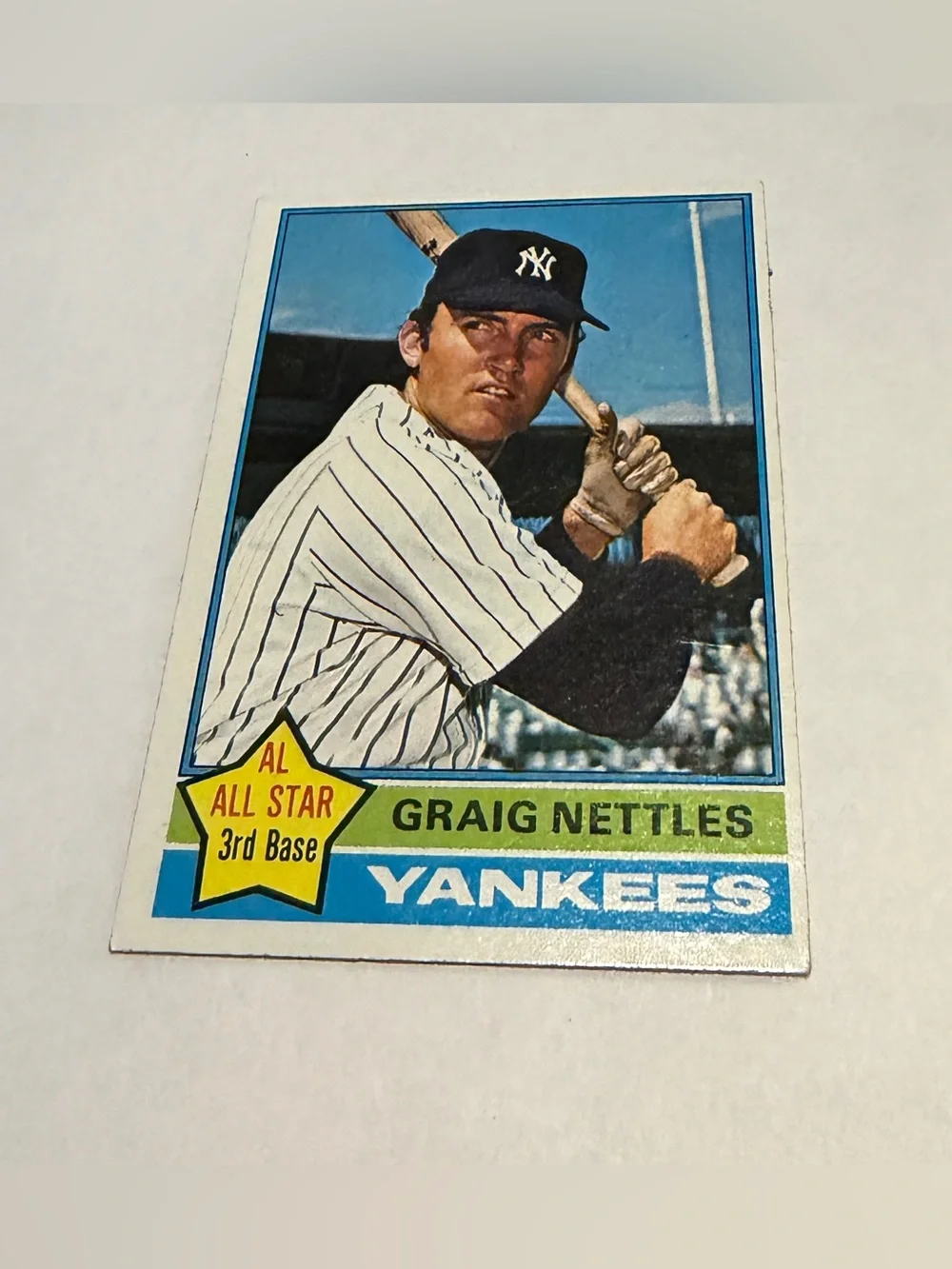 Graig Nettles 1976 Topps Baseball Card # 169 Vintage Collectible